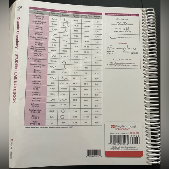 Student Lab Notebook for Organic Chemistry - Picture 8 of 8